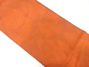 波に樹木模様織り出し　リバーシブル全通袋帯